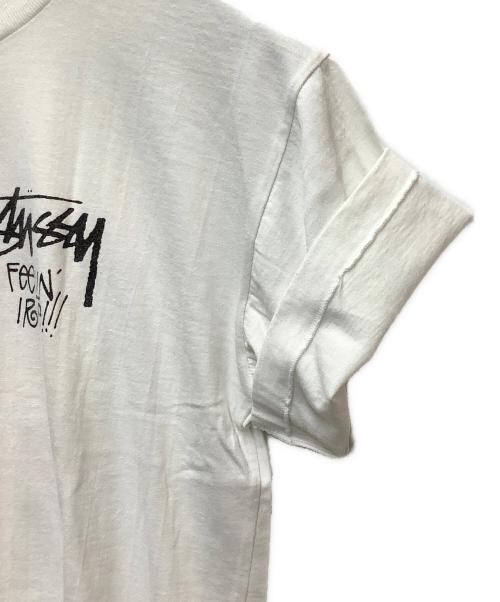stussy（ステューシー）stussy (ステューシー) 半袖カットソー ホワイト サイズ:SIZE Lの古着・服飾アイテム