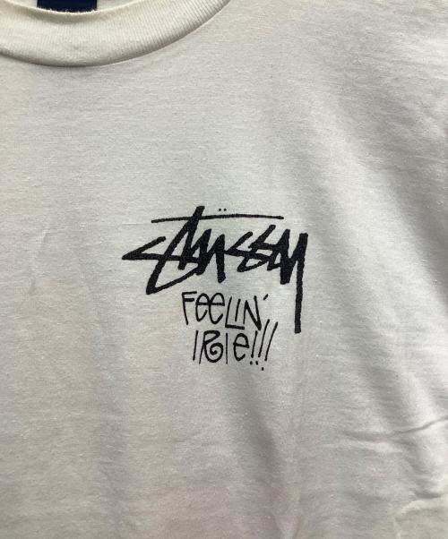 stussy（ステューシー）stussy (ステューシー) 半袖カットソー ホワイト サイズ:SIZE Lの古着・服飾アイテム