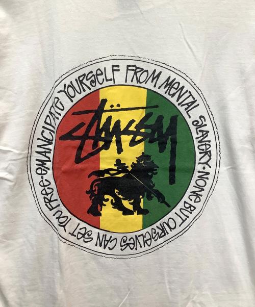 stussy（ステューシー）stussy (ステューシー) 半袖カットソー ホワイト サイズ:SIZE Lの古着・服飾アイテム