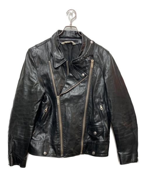 GOLDEN GOOSE（ゴールデングース）GOLDEN GOOSE (ゴールデングース) シープレザーライダースジャケット ブラック サイズ:SIZE Sの古着・服飾アイテム