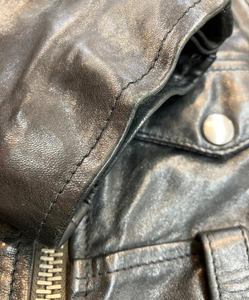 GOLDEN GOOSE（ゴールデングース）GOLDEN GOOSE (ゴールデングース) シープレザーライダースジャケット ブラック サイズ:SIZE Sの古着・服飾アイテム