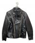 GOLDEN GOOSE（ゴールデングース）の古着「シープレザーライダースジャケット」｜ブラック