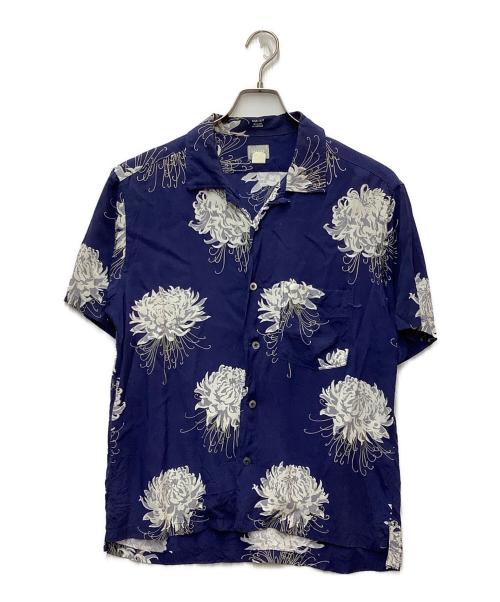 DELUXE（デラックス）DELUXE (デラックス) アロハシャツ ネイビー サイズ:SIZE Lの古着・服飾アイテム
