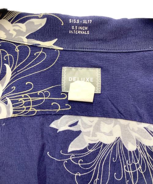 DELUXE（デラックス）DELUXE (デラックス) アロハシャツ ネイビー サイズ:SIZE Lの古着・服飾アイテム