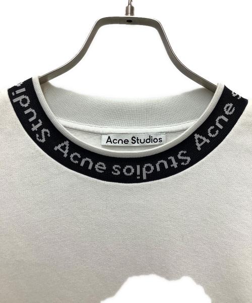 Acne studios（アクネ ストゥディオズ）Acne studios (アクネ ストゥディオズ) FULTON LOGO RIB ホワイト サイズ:Lの古着・服飾アイテム