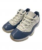 NIKEナイキ）の古着「AIR JORDAN11 RETRO LOW」｜ブルー×ホワイト