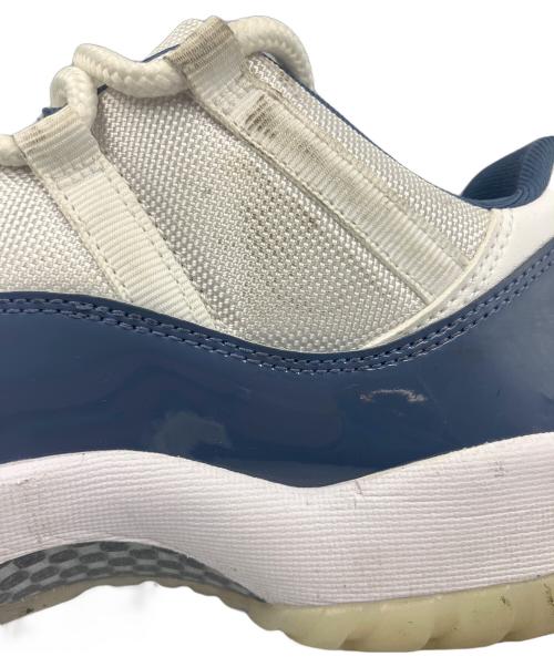 NIKE（ナイキ）NIKE (ナイキ) AIR JORDAN11 RETRO LOW ブルー×ホワイト サイズ:US9.5の古着・服飾アイテム
