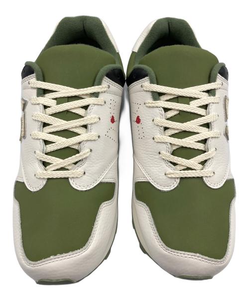 Sangacio（サンガッチョ）Sangacio (サンガッチョ) Brandalised (ブランダライズド) スニーカー BONSAI ホワイト×グリーン サイズ:US 9.5 未使用品の古着・服飾アイテム