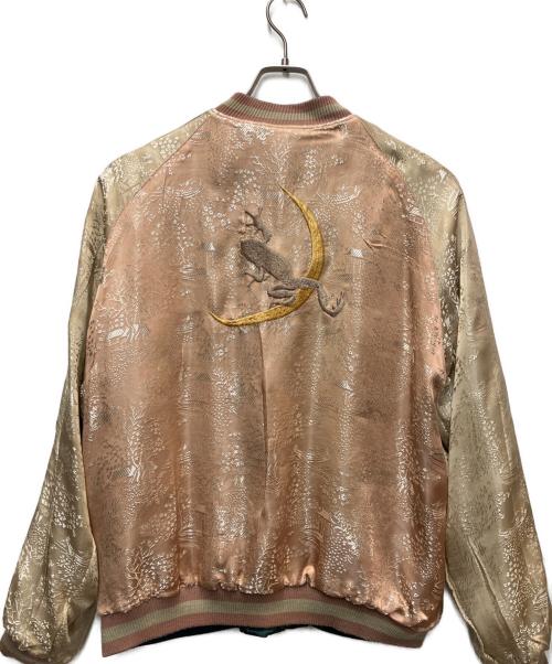 参丸一（サンマルイチ）参丸一 (サンマルイチ) スカジャン グレー×グリーン サイズ:XLの古着・服飾アイテム