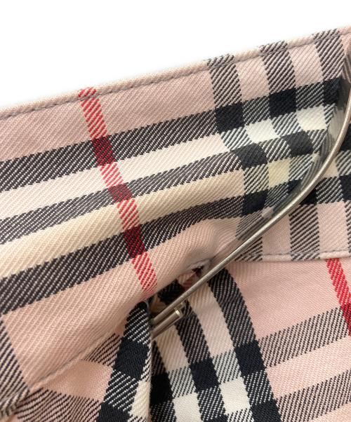 BURBERRY（バーバリー）BURBERRY (バーバリー) SUPREME (シュプリーム) DENIM TRUCKER JACKET ピンク サイズ:Mの古着・服飾アイテム
