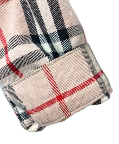BURBERRY（バーバリー）BURBERRY (バーバリー) SUPREME (シュプリーム) DENIM TRUCKER JACKET ピンク サイズ:Mの古着・服飾アイテム
