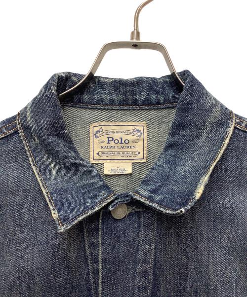 POLO RALPH LAUREN（ポロ・ラルフローレン）POLO RALPH LAUREN (ポロ・ラルフローレン) デニムジャケット インディゴ サイズ:SIZE Mの古着・服飾アイテム