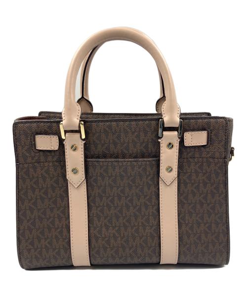 MICHAEL KORS（マイケルコース）MICHAEL KORS (マイケルコース) 2WAYショルダーバッグ ヌーボー ハミルトン スモール サッチェル ブラウンの古着・服飾アイテム