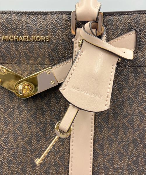 MICHAEL KORS（マイケルコース）MICHAEL KORS (マイケルコース) 2WAYショルダーバッグ ヌーボー ハミルトン スモール サッチェル ブラウンの古着・服飾アイテム