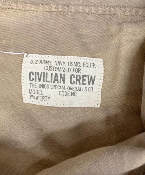 CIVILIAN CREW（シビリアンクルー）CIVILIAN CREW (シビリアンクルー) カーゴパンツ ネイビー×グリーン サイズ:SIZE 86cm (W34)の古着・服飾アイテム