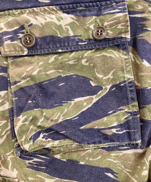 CIVILIAN CREW（シビリアンクルー）CIVILIAN CREW (シビリアンクルー) カーゴパンツ ネイビー×グリーン サイズ:SIZE 86cm (W34)の古着・服飾アイテム