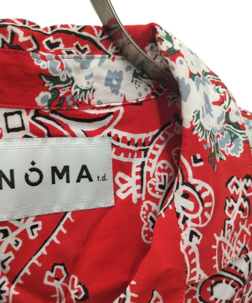 NOMA t.d.（ノーマティーディー）NOMA t.d. (ノーマティーディー) ペイズリー柄アロハシャツ レッド サイズ:1の古着・服飾アイテム