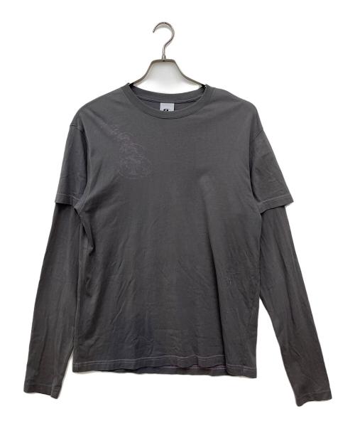 san san gear（サンサンギア）san san gear (サンサンギア) フェイクレイヤードカットソー グレー サイズ:SIZE Mの古着・服飾アイテム