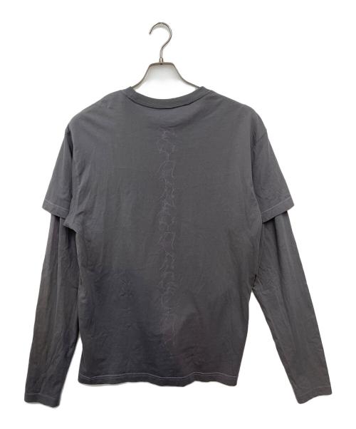 san san gear（サンサンギア）san san gear (サンサンギア) フェイクレイヤードカットソー グレー サイズ:SIZE Mの古着・服飾アイテム