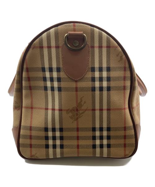 Burberry's（バーバリーズ）Burberry's (バーバリーズ) ノバチェックボストンバッグ ベージュ×ブラウンの古着・服飾アイテム