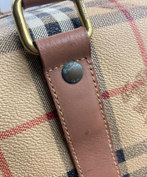 Burberry's（バーバリーズ）Burberry's (バーバリーズ) ノバチェックボストンバッグ ベージュ×ブラウンの古着・服飾アイテム