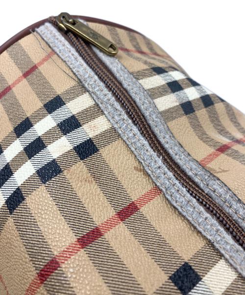 Burberry's（バーバリーズ）Burberry's (バーバリーズ) ノバチェックボストンバッグ ベージュ×ブラウンの古着・服飾アイテム