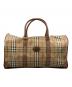 Burberry's（バーバリーズ）の古着「ノバチェックボストンバッグ」｜ベージュ×ブラウン