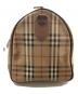 Burberry's (バーバリーズ) ノバチェックボストンバッグ ベージュ×ブラウン：10000円