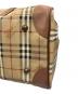 中古・古着 Burberry's (バーバリーズ) ノバチェックボストンバッグ ベージュ×ブラウン：10000円