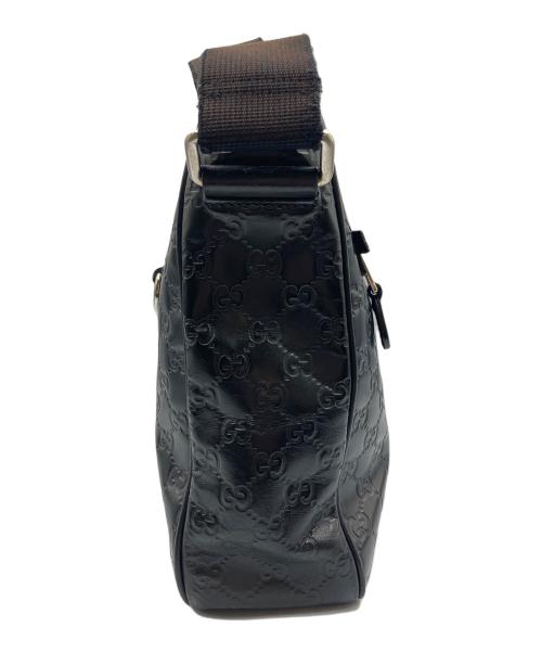 GUCCI（グッチ）GUCCI (グッチ) ショルダーバッグ グッチシマ シェリーライン ブラックの古着・服飾アイテム