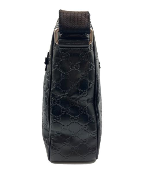 GUCCI（グッチ）GUCCI (グッチ) ショルダーバッグ グッチシマ シェリーライン ブラックの古着・服飾アイテム
