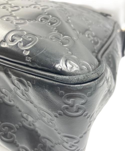 GUCCI（グッチ）GUCCI (グッチ) ショルダーバッグ グッチシマ シェリーライン ブラックの古着・服飾アイテム