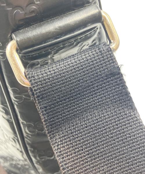 GUCCI（グッチ）GUCCI (グッチ) ショルダーバッグ グッチシマ シェリーライン ブラックの古着・服飾アイテム