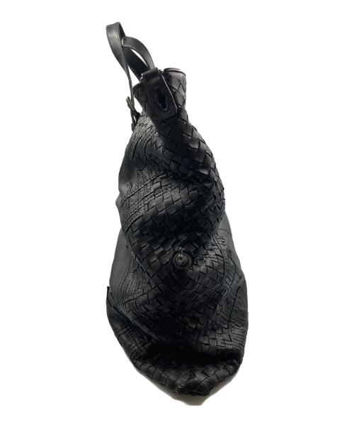 BOTTEGA VENETA（ボッテガベネタ）BOTTEGA VENETA (ボッテガベネタ) 2WAYバッグ イントレチャート ブラック×グリーンの古着・服飾アイテム