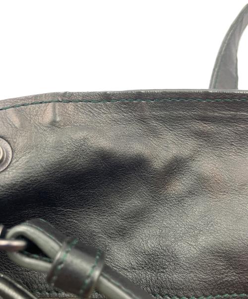 BOTTEGA VENETA（ボッテガベネタ）BOTTEGA VENETA (ボッテガベネタ) 2WAYバッグ イントレチャート ブラック×グリーンの古着・服飾アイテム