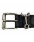 GUCCI (グッチ) レザーベルト ブラック サイズ:85･34：11000円