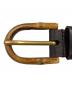 GUCCI (グッチ) バンブーバックルレザーベルト ブラウン サイズ:85･34：5000円