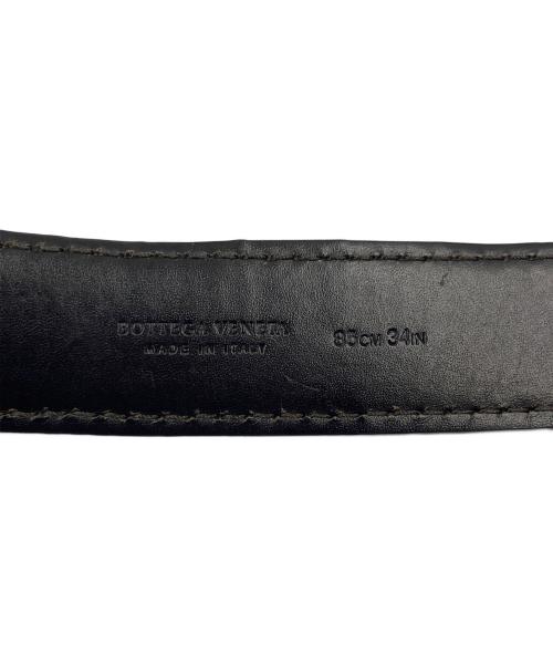 BOTTEGA VENETA（ボッテガベネタ）BOTTEGA VENETA (ボッテガベネタ) イントレチャートレザーベルト ブラウン サイズ:85・34の古着・服飾アイテム