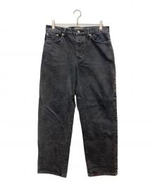 stussy（ステューシー）の古着「Double Dye Big OL Denim Pant」｜ブラック
