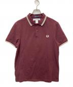 FRED PERRY×COMME des GARCONS SHIRTフレッドペリー×コムデギャルソンシャツ）の古着「POLO SHIRT Strong Will」｜ボルドー