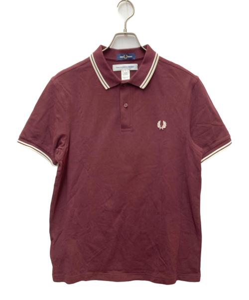 FRED PERRY（フレッドペリー）FRED PERRY (フレッドペリー) COMME des GARCONS SHIRT (コムデギャルソンシャツ) POLO SHIRT Strong Will ボルドー サイズ:Lの古着・服飾アイテム