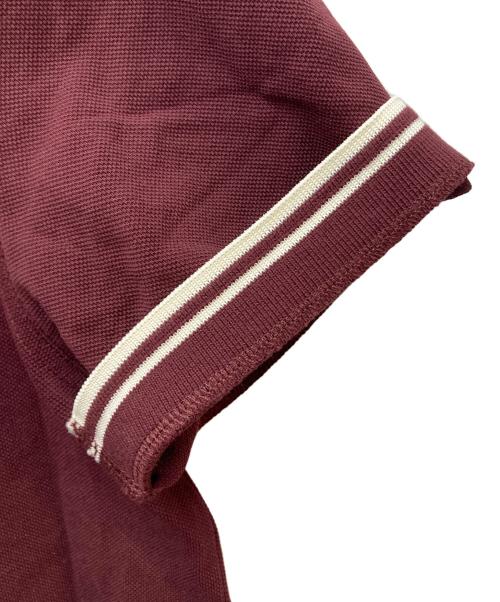 FRED PERRY（フレッドペリー）FRED PERRY (フレッドペリー) COMME des GARCONS SHIRT (コムデギャルソンシャツ) POLO SHIRT Strong Will ボルドー サイズ:Lの古着・服飾アイテム