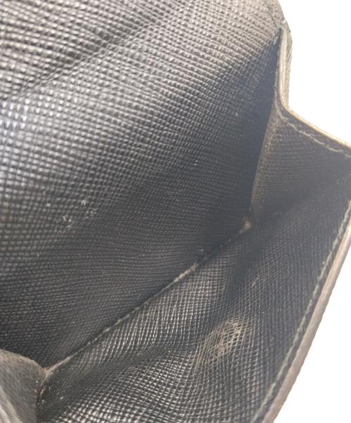 PRADA（プラダ）PRADA (プラダ) コンパクトウォレット SAFFIANO METAL ブラックの古着・服飾アイテム