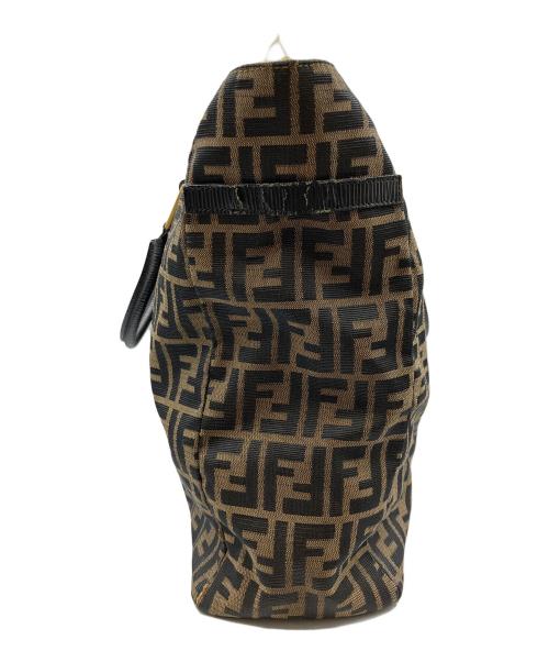 FENDI（フェンディ）FENDI (フェンディ) ズッカ柄2WAYトートバッグ ベージュ×ブラックの古着・服飾アイテム