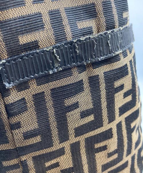 FENDI（フェンディ）FENDI (フェンディ) ズッカ柄2WAYトートバッグ ベージュ×ブラックの古着・服飾アイテム