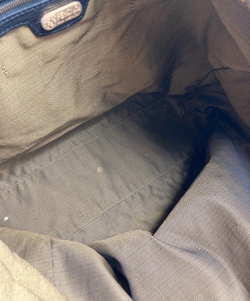 FENDI（フェンディ）FENDI (フェンディ) ズッカ柄2WAYトートバッグ ベージュ×ブラックの古着・服飾アイテム