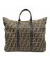 FENDI（フェンディ）の古着「ズッカ柄2WAYトートバッグ」｜ベージュ×ブラック