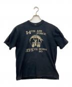 BUZZ RICKSON'Sバズリクソンズ）の古着「プリントTシャツ」｜ブラック