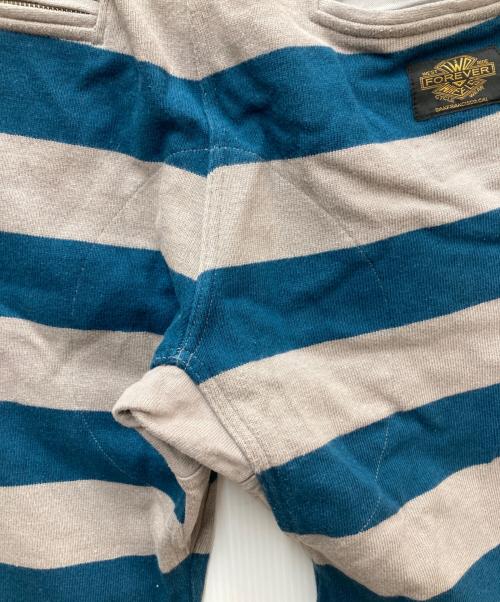 WEST RIDE（ウエストライド）WEST RIDE (ウエストライド) ボーダーパンツ グレー×ブルー サイズ:36の古着・服飾アイテム