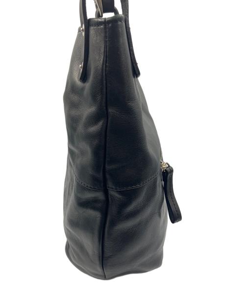 BEAU DESSIN（ボーデッサン）BEAU DESSIN (ボーデッサン) レザートートバッグ ブラックの古着・服飾アイテム